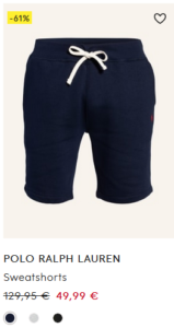 -61% POLO RALPH LAUREN Sweatshorts