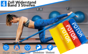 Potok Fitnessbänder 3er-Set für Fitness