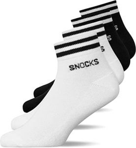 Snocks Sneaker Socken (4 Paar) Bio Baumwolle Herren