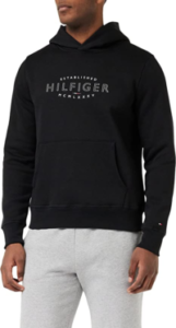 Tommy Hilfiger Herren Hoodie Curve Logo mit Kapuze (L)