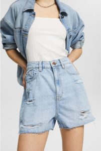 edc by ESPRIT Damen Jeans-Shorts (Gr. 30)