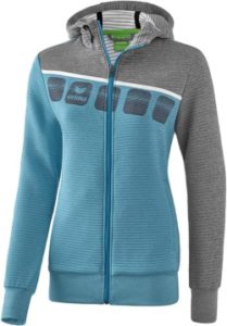 Erima Damen 5-c Trainingsjacke mit Kapuze (z.B. Gr. 34)